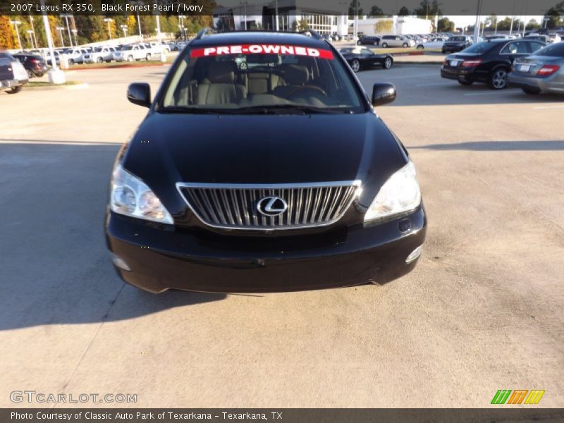 Black Forest Pearl / Ivory 2007 Lexus RX 350