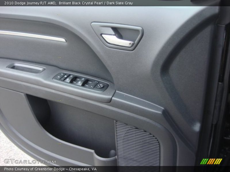 Brilliant Black Crystal Pearl / Dark Slate Gray 2010 Dodge Journey R/T AWD