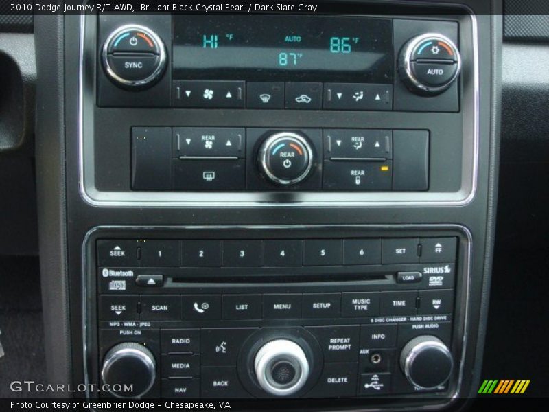 Brilliant Black Crystal Pearl / Dark Slate Gray 2010 Dodge Journey R/T AWD