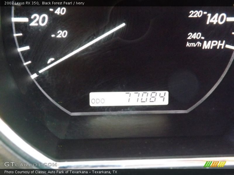 Black Forest Pearl / Ivory 2007 Lexus RX 350