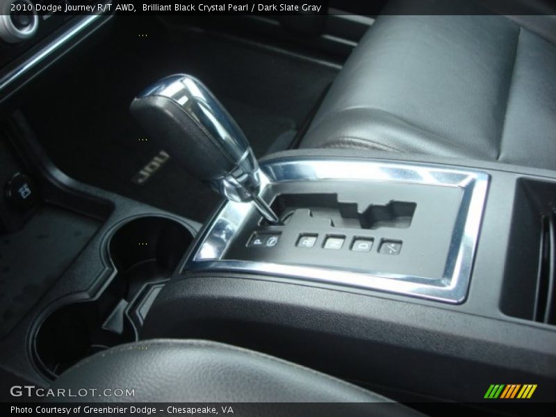 Brilliant Black Crystal Pearl / Dark Slate Gray 2010 Dodge Journey R/T AWD