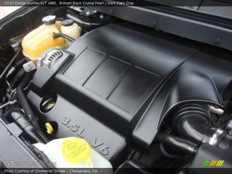 Brilliant Black Crystal Pearl / Dark Slate Gray 2010 Dodge Journey R/T AWD