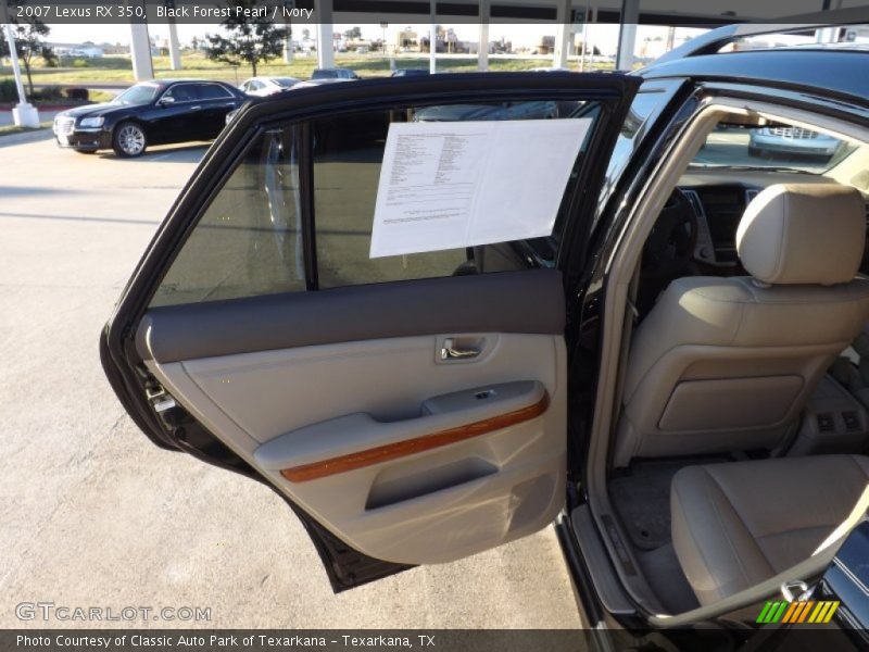 Black Forest Pearl / Ivory 2007 Lexus RX 350
