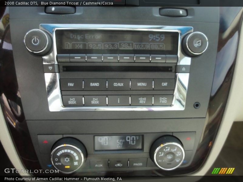 Blue Diamond Tricoat / Cashmere/Cocoa 2008 Cadillac DTS
