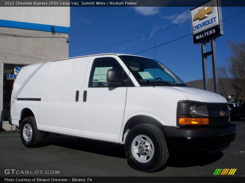 Summit White / Medium Pewter 2013 Chevrolet Express 2500 Cargo Van