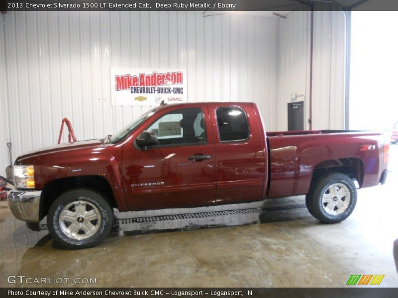 Deep Ruby Metallic / Ebony 2013 Chevrolet Silverado 1500 LT Extended Cab