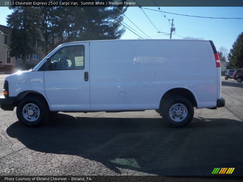 Summit White / Medium Pewter 2013 Chevrolet Express 2500 Cargo Van