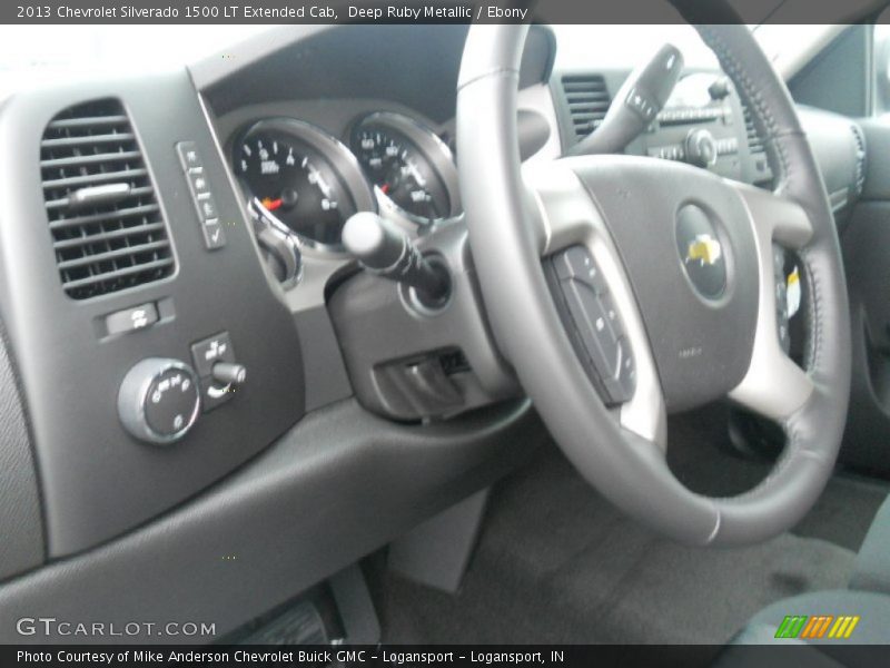 Deep Ruby Metallic / Ebony 2013 Chevrolet Silverado 1500 LT Extended Cab