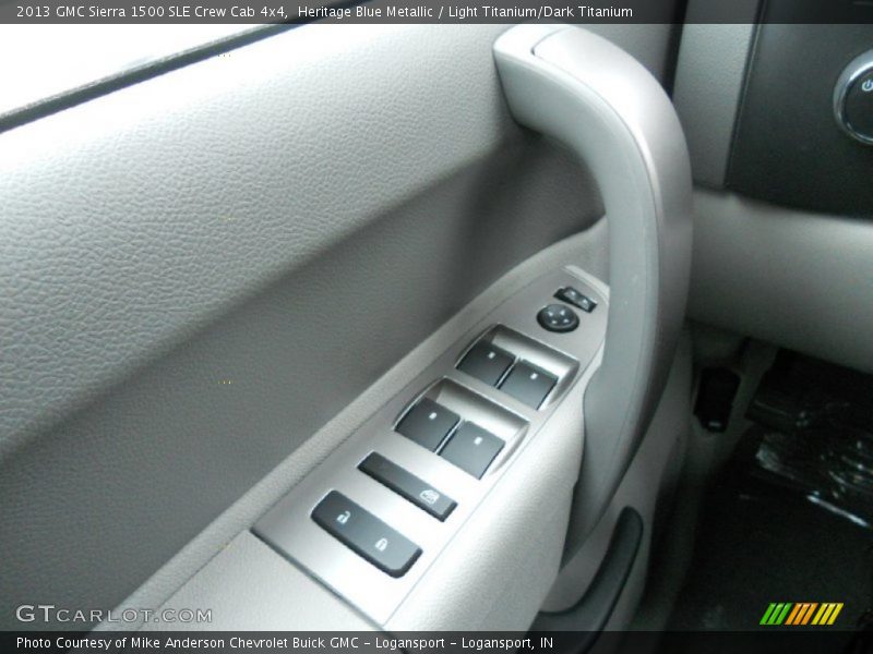 Heritage Blue Metallic / Light Titanium/Dark Titanium 2013 GMC Sierra 1500 SLE Crew Cab 4x4