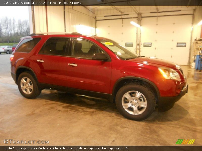 Crystal Red Tintcoat / Ebony 2012 GMC Acadia SLE