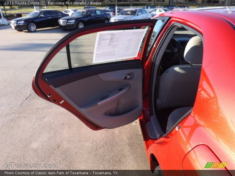 Barcelona Red Metallic / Bisque 2011 Toyota Corolla LE