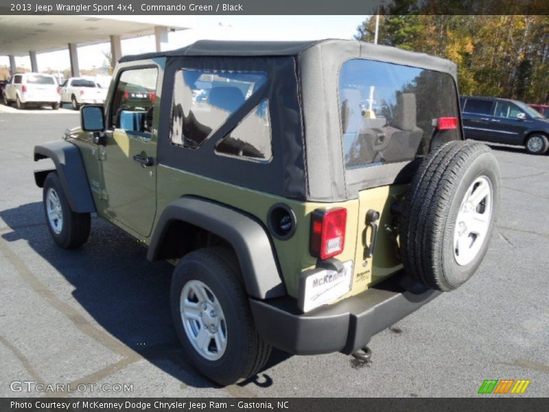 Commando Green / Black 2013 Jeep Wrangler Sport 4x4