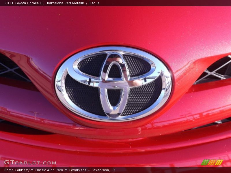 Barcelona Red Metallic / Bisque 2011 Toyota Corolla LE