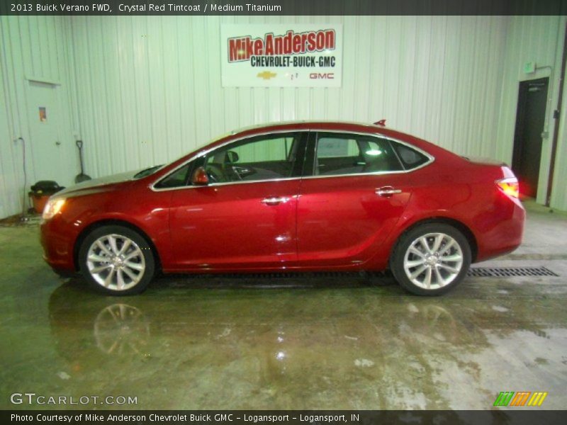 Crystal Red Tintcoat / Medium Titanium 2013 Buick Verano FWD