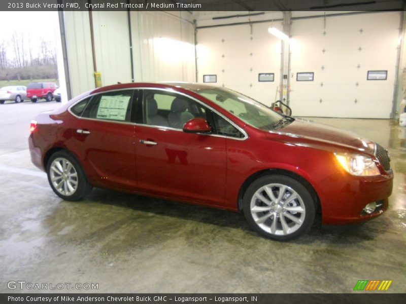 Crystal Red Tintcoat / Medium Titanium 2013 Buick Verano FWD
