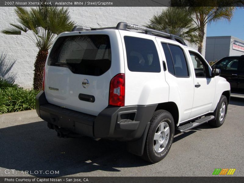 Avalanche White / Steel/Graphite 2007 Nissan Xterra X 4x4