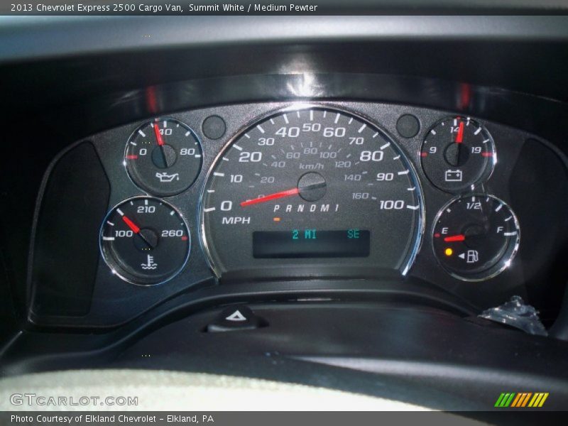 Summit White / Medium Pewter 2013 Chevrolet Express 2500 Cargo Van