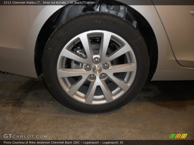 Silver Ice Metallic / Jet Black/Titanium 2013 Chevrolet Malibu LT