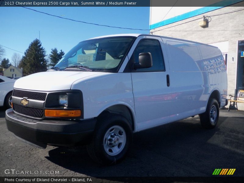 Summit White / Medium Pewter 2013 Chevrolet Express 2500 Cargo Van