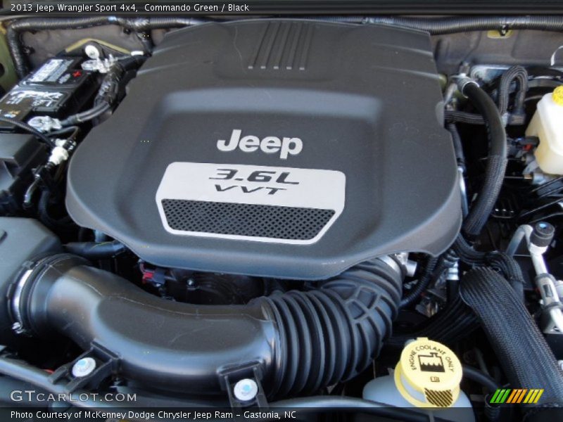  2013 Wrangler Sport 4x4 Engine - 3.6 Liter DOHC 24-Valve VVT Pentastar V6
