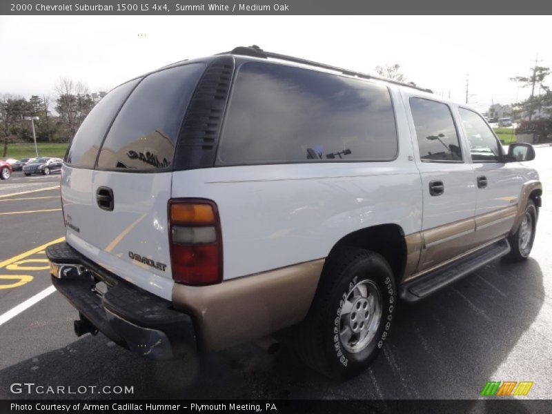 Summit White / Medium Oak 2000 Chevrolet Suburban 1500 LS 4x4