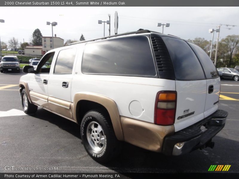 Summit White / Medium Oak 2000 Chevrolet Suburban 1500 LS 4x4