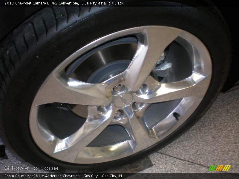 Blue Ray Metallic / Black 2013 Chevrolet Camaro LT/RS Convertible