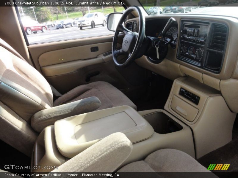 Summit White / Medium Oak 2000 Chevrolet Suburban 1500 LS 4x4