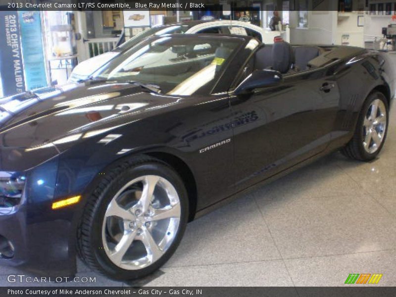 Blue Ray Metallic / Black 2013 Chevrolet Camaro LT/RS Convertible