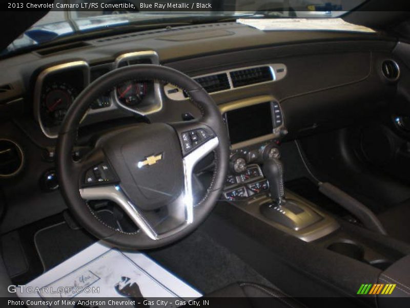 Blue Ray Metallic / Black 2013 Chevrolet Camaro LT/RS Convertible