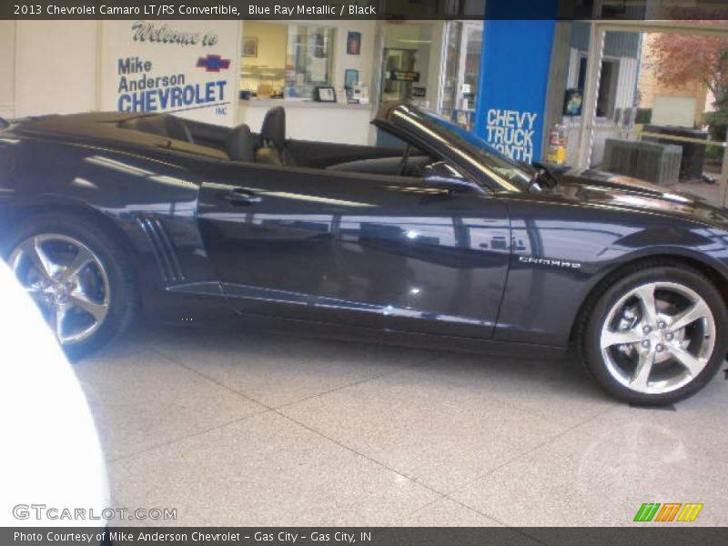 Blue Ray Metallic / Black 2013 Chevrolet Camaro LT/RS Convertible