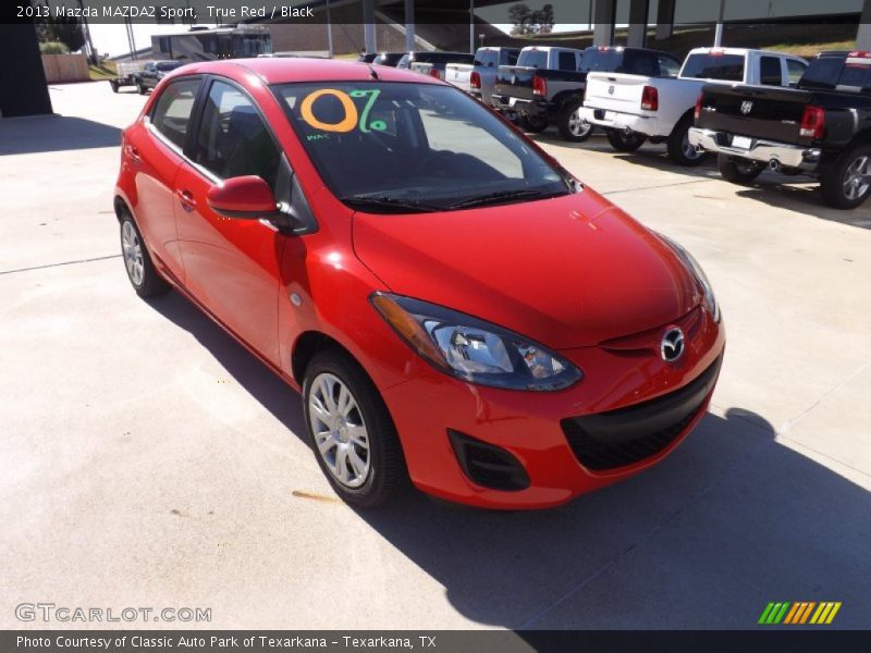 True Red / Black 2013 Mazda MAZDA2 Sport