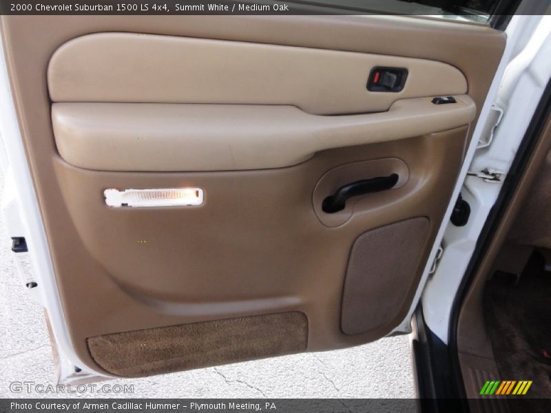 Summit White / Medium Oak 2000 Chevrolet Suburban 1500 LS 4x4