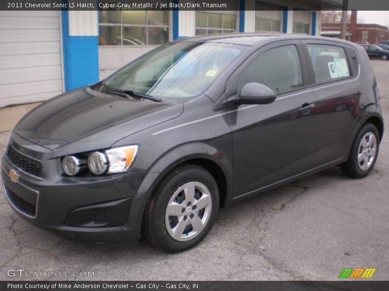 Cyber Gray Metallic / Jet Black/Dark Titanium 2013 Chevrolet Sonic LS Hatch