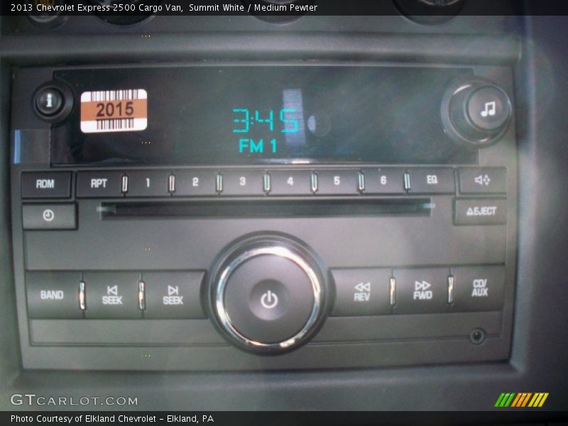 Summit White / Medium Pewter 2013 Chevrolet Express 2500 Cargo Van