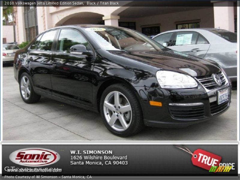 Black / Titan Black 2010 Volkswagen Jetta Limited Edition Sedan