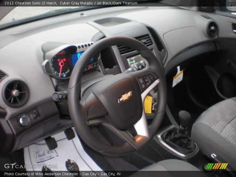 Cyber Gray Metallic / Jet Black/Dark Titanium 2013 Chevrolet Sonic LS Hatch