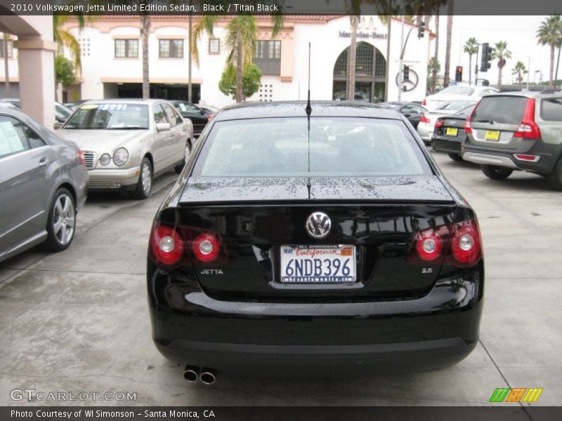Black / Titan Black 2010 Volkswagen Jetta Limited Edition Sedan