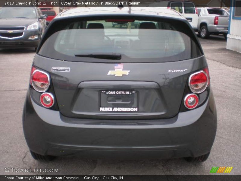 Cyber Gray Metallic / Jet Black/Dark Titanium 2013 Chevrolet Sonic LS Hatch