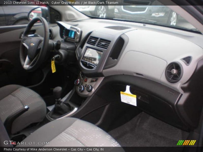 Cyber Gray Metallic / Jet Black/Dark Titanium 2013 Chevrolet Sonic LS Hatch