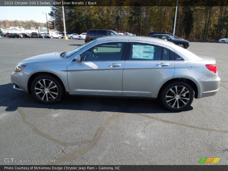 Billet Silver Metallic / Black 2013 Chrysler 200 S Sedan