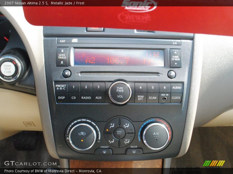 Metallic Jade / Frost 2007 Nissan Altima 2.5 S