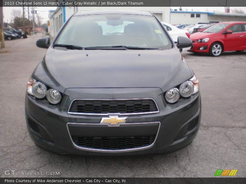Cyber Gray Metallic / Jet Black/Dark Titanium 2013 Chevrolet Sonic LS Hatch