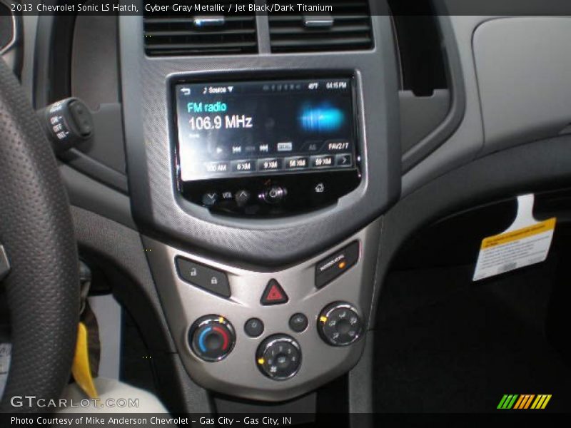 Cyber Gray Metallic / Jet Black/Dark Titanium 2013 Chevrolet Sonic LS Hatch