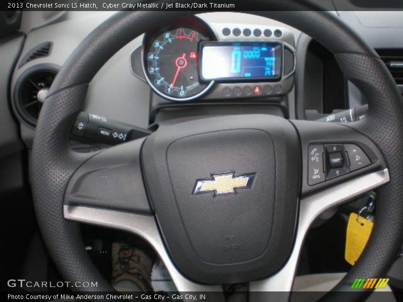 Cyber Gray Metallic / Jet Black/Dark Titanium 2013 Chevrolet Sonic LS Hatch