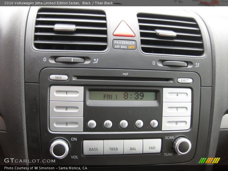 Black / Titan Black 2010 Volkswagen Jetta Limited Edition Sedan