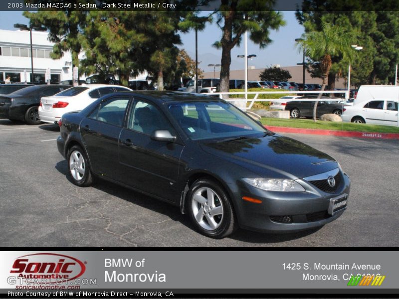 Dark Steel Metallic / Gray 2003 Mazda MAZDA6 s Sedan