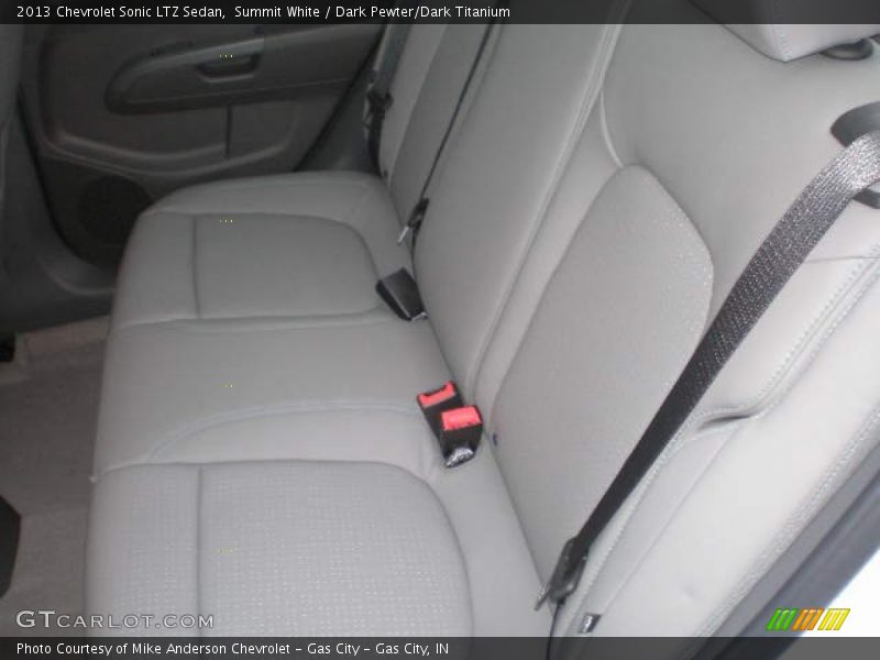 Summit White / Dark Pewter/Dark Titanium 2013 Chevrolet Sonic LTZ Sedan