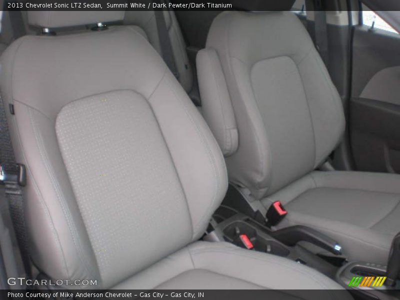 Summit White / Dark Pewter/Dark Titanium 2013 Chevrolet Sonic LTZ Sedan