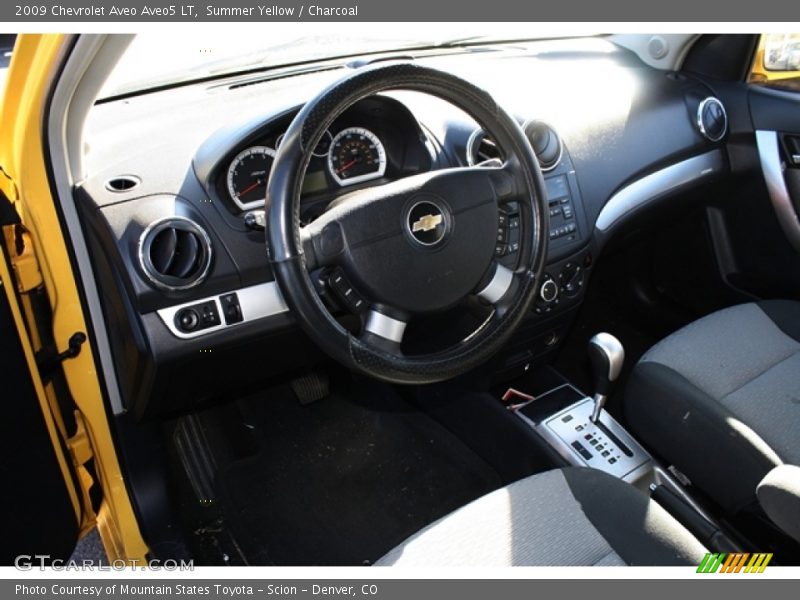 Summer Yellow / Charcoal 2009 Chevrolet Aveo Aveo5 LT